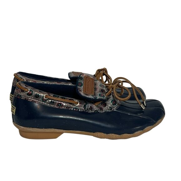 Sperry Top Siders Women Brown Size 10 Lace Up Waterproof Rubber Duck Boat Shoes - Picture 1 of 6
